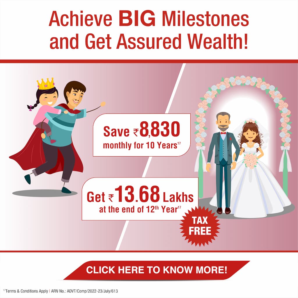 achieve big milestone and assured wealth!
